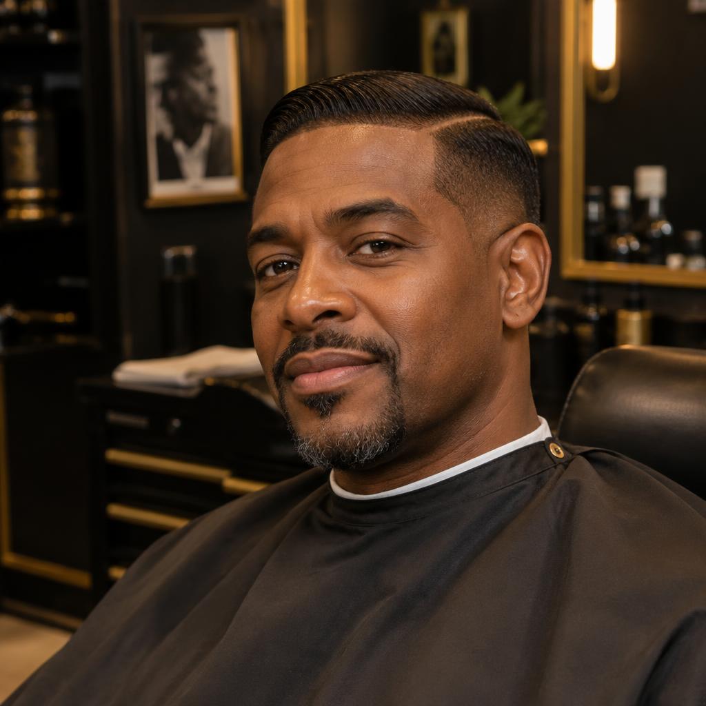 Classic side-part haircut