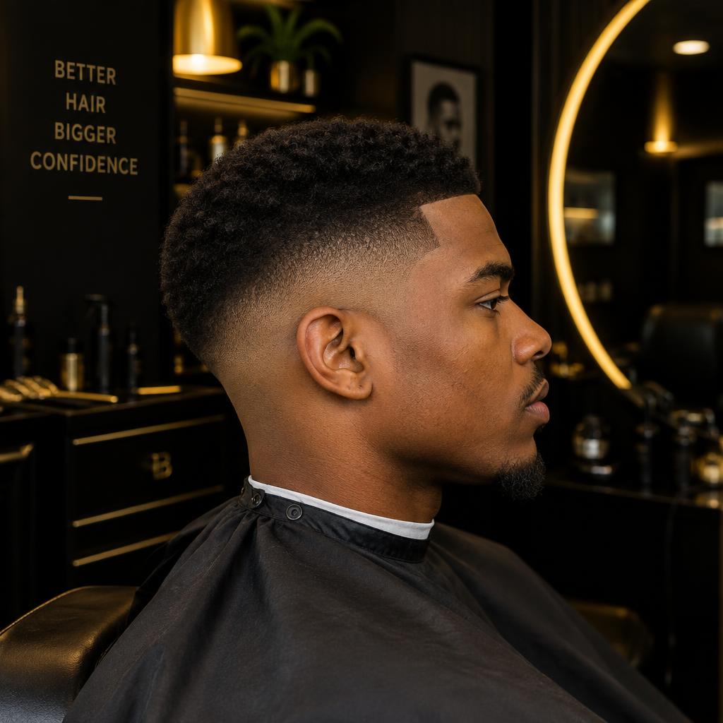 High fade with short top
