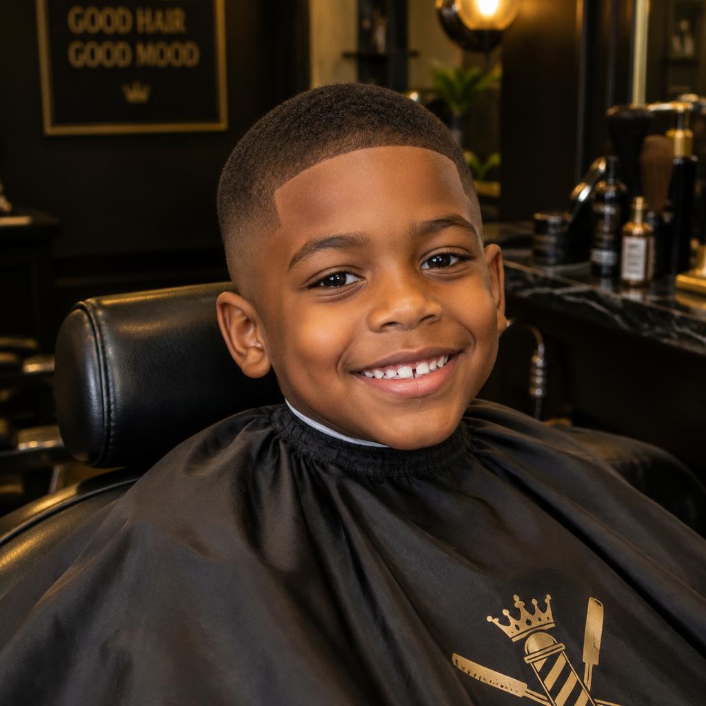Boy with a fresh haircut